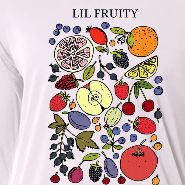 Lil Fruity LGBTQ Fruits Subtle Lesbian LGBTQ Pride Month Cooling Performance Long Sleeve Crew