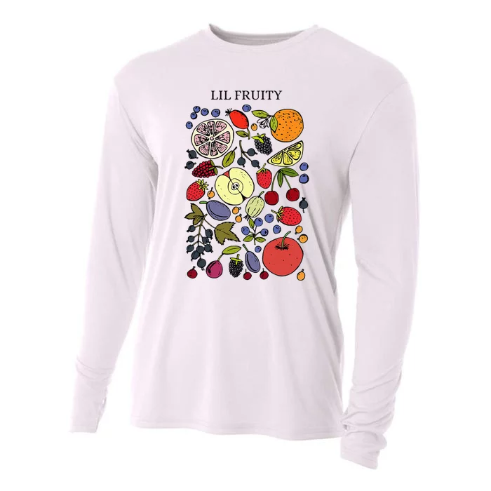 Lil Fruity LGBTQ Fruits Subtle Lesbian LGBTQ Pride Month Cooling Performance Long Sleeve Crew