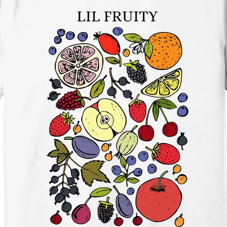 Lil Fruity LGBTQ Fruits Subtle Lesbian LGBTQ Pride Month Premium T-Shirt