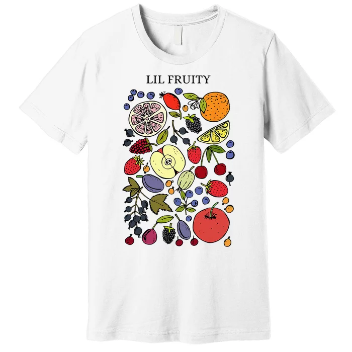 Lil Fruity LGBTQ Fruits Subtle Lesbian LGBTQ Pride Month Premium T-Shirt