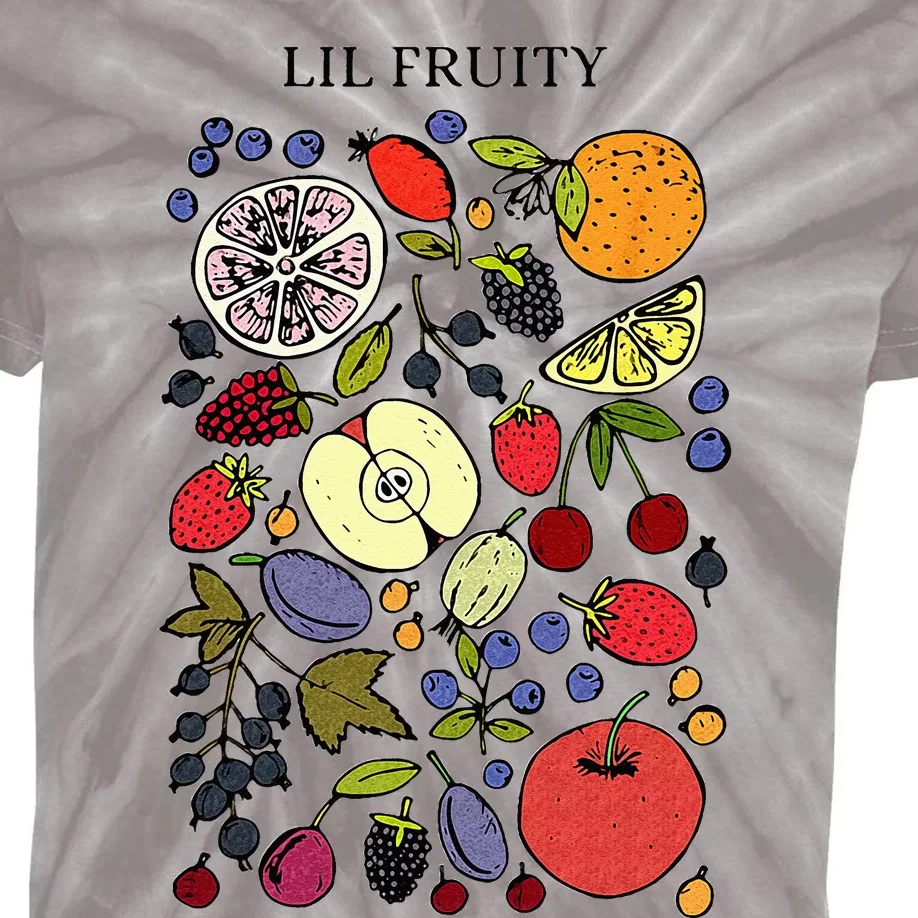 Lil Fruity LGBTQ Fruits Subtle Lesbian LGBTQ Pride Month Kids Tie-Dye T-Shirt