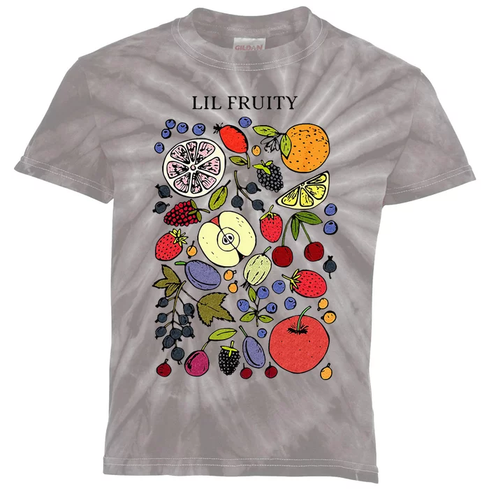 Lil Fruity LGBTQ Fruits Subtle Lesbian LGBTQ Pride Month Kids Tie-Dye T-Shirt