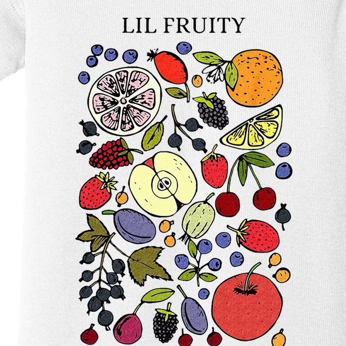 Lil Fruity LGBTQ Fruits Subtle Lesbian LGBTQ Pride Month Baby Bodysuit