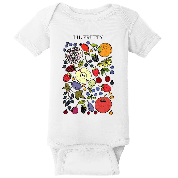 Lil Fruity LGBTQ Fruits Subtle Lesbian LGBTQ Pride Month Baby Bodysuit