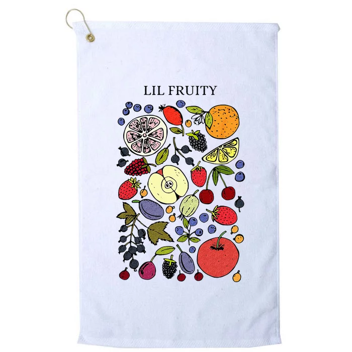 Lil Fruity LGBTQ Fruits Subtle Lesbian LGBTQ Pride Month Platinum Collection Golf Towel