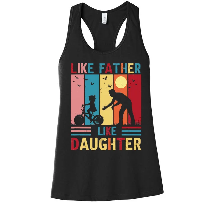 Like Father Like Daughter Oh Crap FatherS Day Women's Racerback Tank