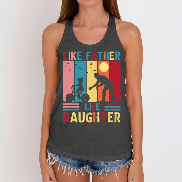 Like Father Like Daughter Oh Crap FatherS Day Women's Knotted Racerback Tank