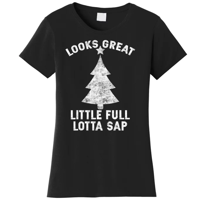 Little Full Lotta Sap Tee Christmas Vacation Santa Women's T-Shirt