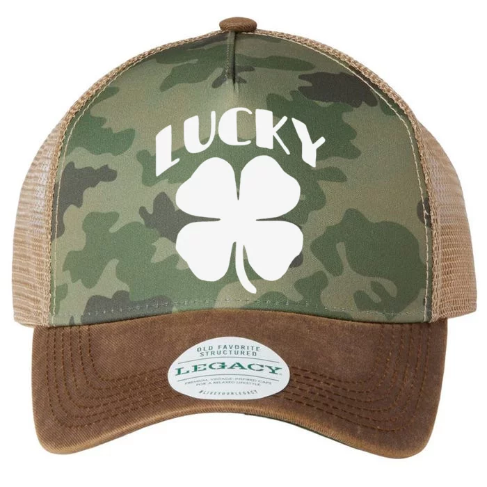 LUCKY Four Leaf Clover Saint Patrick's Day Special Edition Legacy Tie Dye Trucker Hat