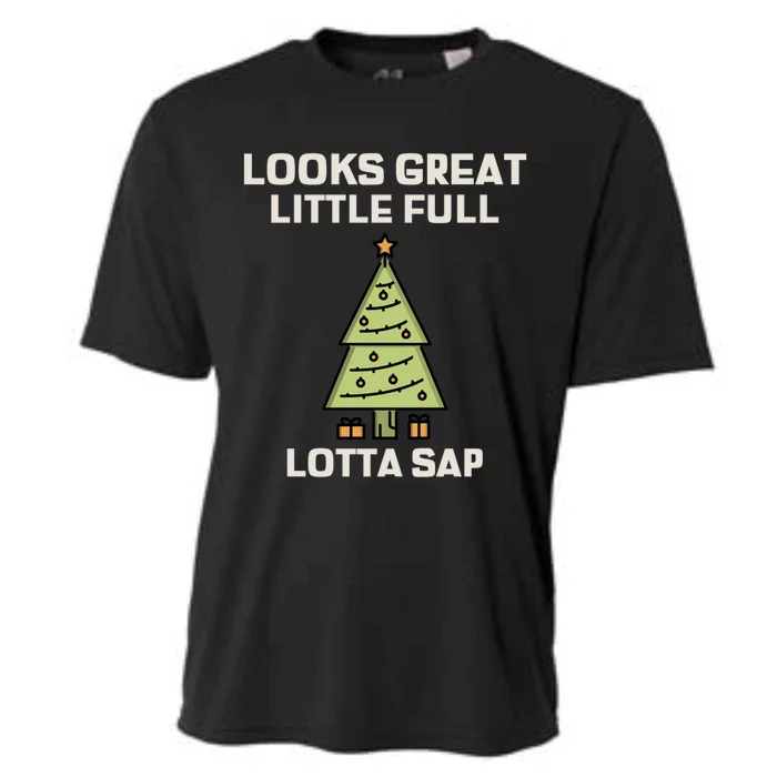 Little Full Lotta Sap Gift Christmas Vacation Funny Xmas Funny Gift Cooling Performance Crew T-Shirt