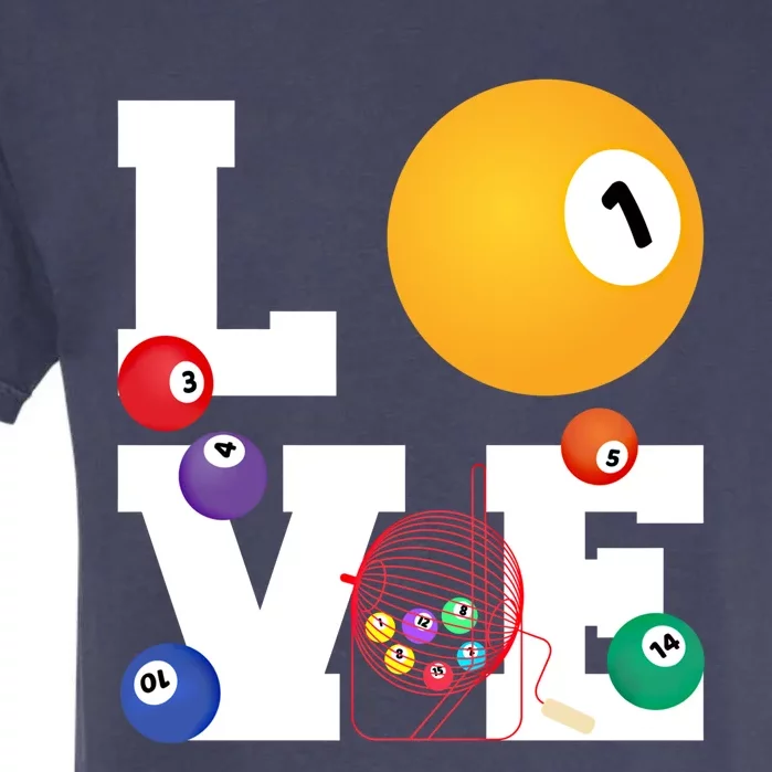 Love Funny Lucky Gambling Gift Garment-Dyed Heavyweight T-Shirt