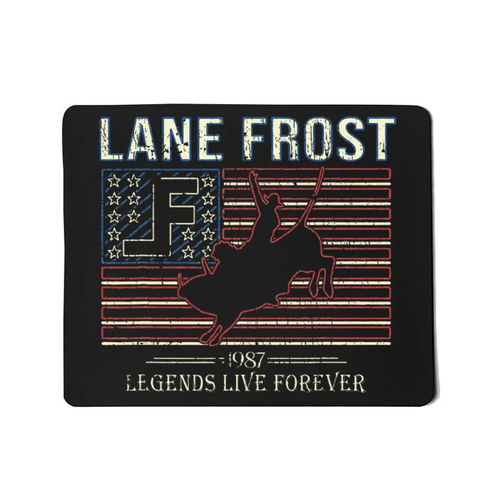 Lane Frost Legends Live Together Rodeo Lover Mousepad