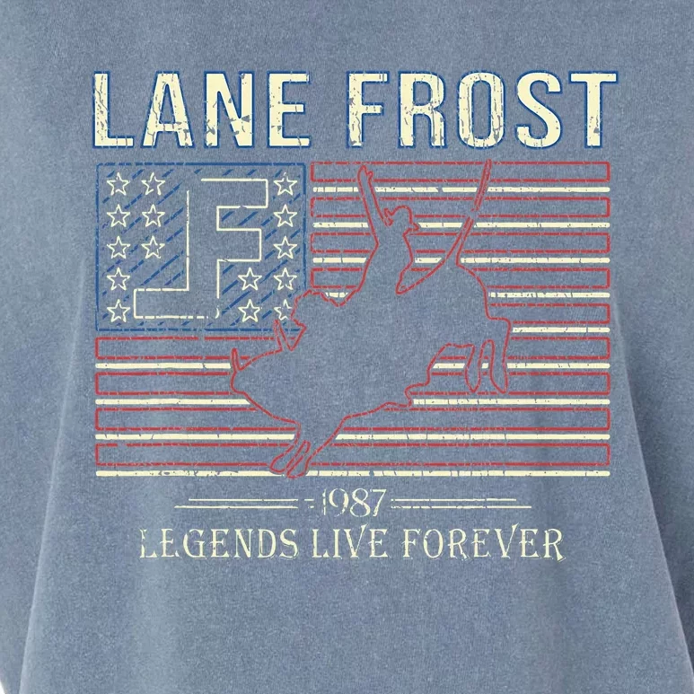 Lane Frost Legends Live Together Rodeo Lover Garment-Dyed Women's Muscle Tee