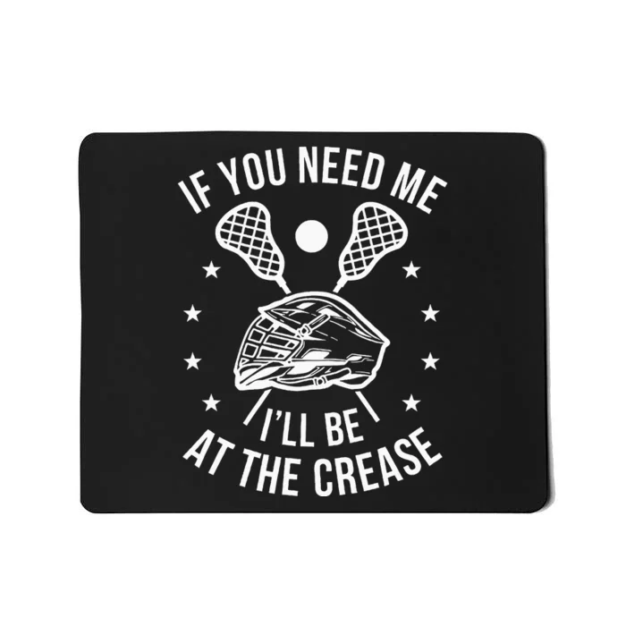 Lacrosse Funny Lax Player Goalie Mousepad