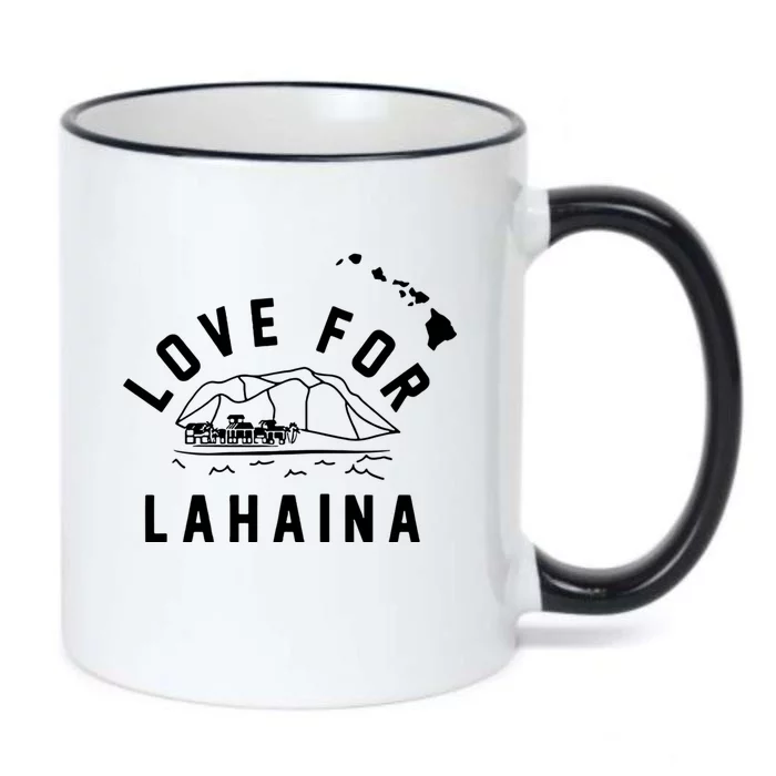 Love For Lahaina Strong Hawaii Black Color Changing Mug