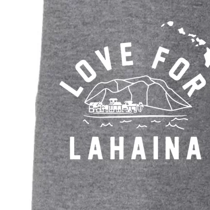 Love For Lahaina Strong Hawaii Doggie 3-End Fleece Hoodie