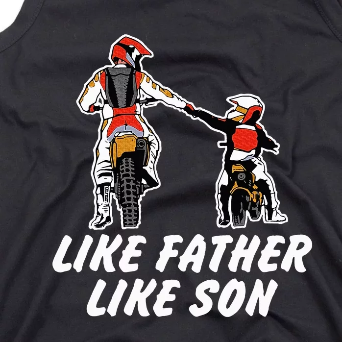 Like Father Like Son Dirt Bike Riding Motocross Tank Top