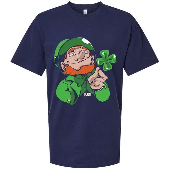 Leprechaun Four Leaf Sueded Cloud Jersey T-Shirt