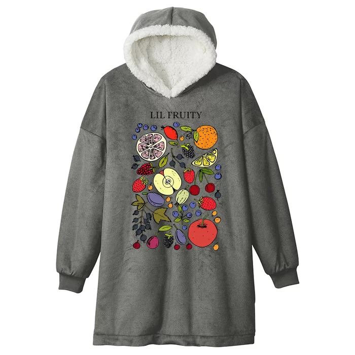 Lil Fruity LGBTQ Fruits Subtle Lesbian LGBTQ Pride Month Hooded Wearable Blanket