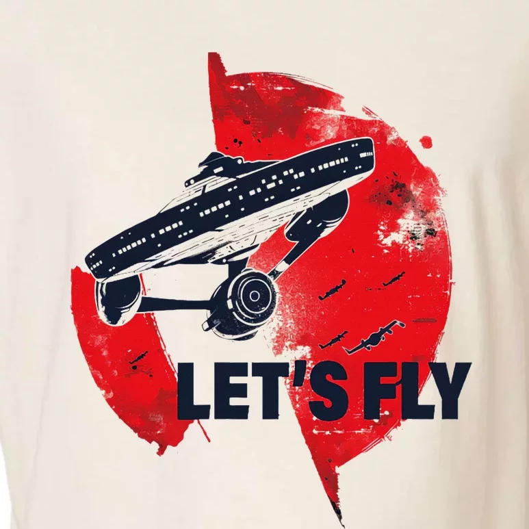 Lets Fly Garment-Dyed Women's Muscle Tee