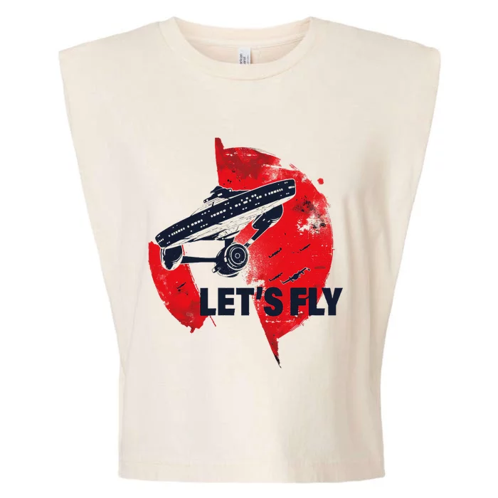 Lets Fly Garment-Dyed Women's Muscle Tee