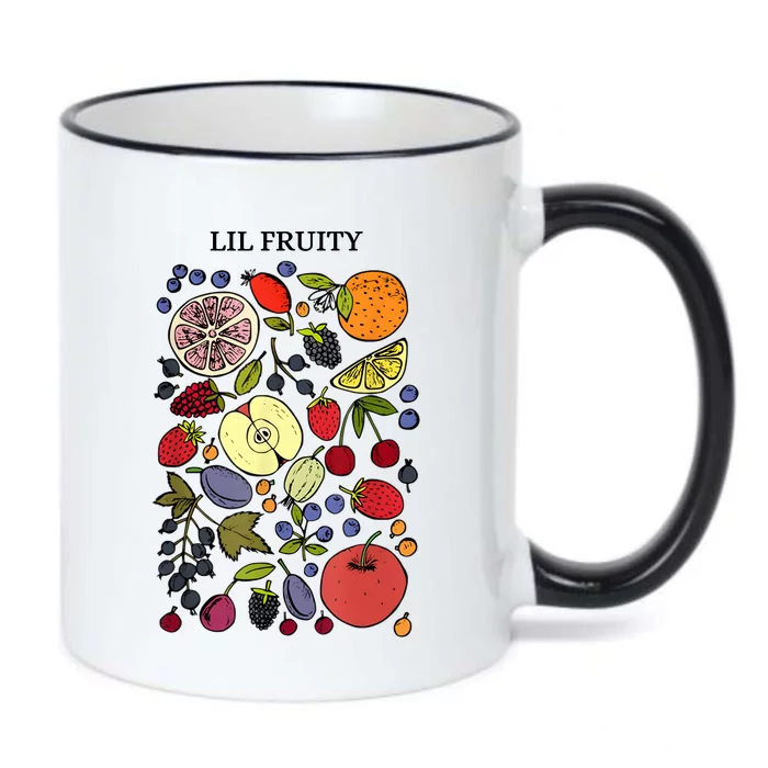 Lil Fruity LGBTQ Fruits Subtle Lesbian LGBTQ Pride Month Black Color Changing Mug