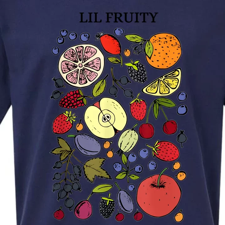 Lil Fruity LGBTQ Fruits Subtle Lesbian LGBTQ Pride Month Sueded Cloud Jersey T-Shirt