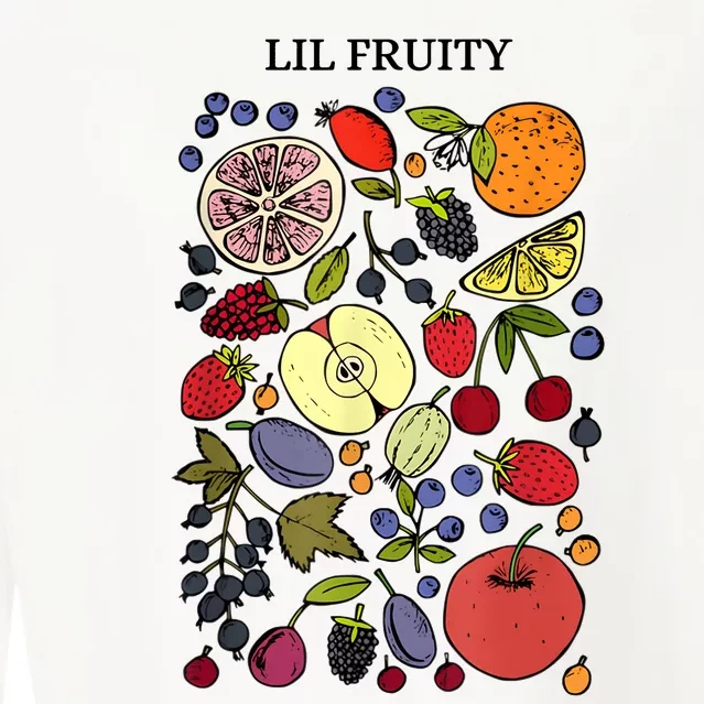 Lil Fruity LGBTQ Fruits Subtle Lesbian LGBTQ Pride Month Cropped Pullover Crew