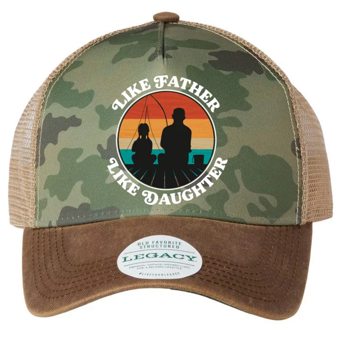 Like Father Like Daughter Meaningful Gift Family Fishing Trip Cute Gift Legacy Tie Dye Trucker Hat