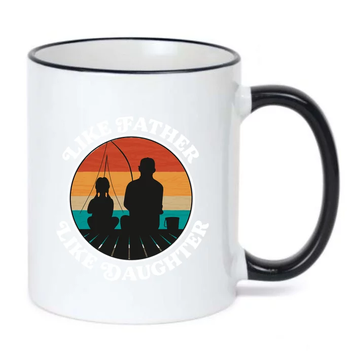 Like Father Like Daughter Meaningful Gift Family Fishing Trip Cute Gift Black Color Changing Mug