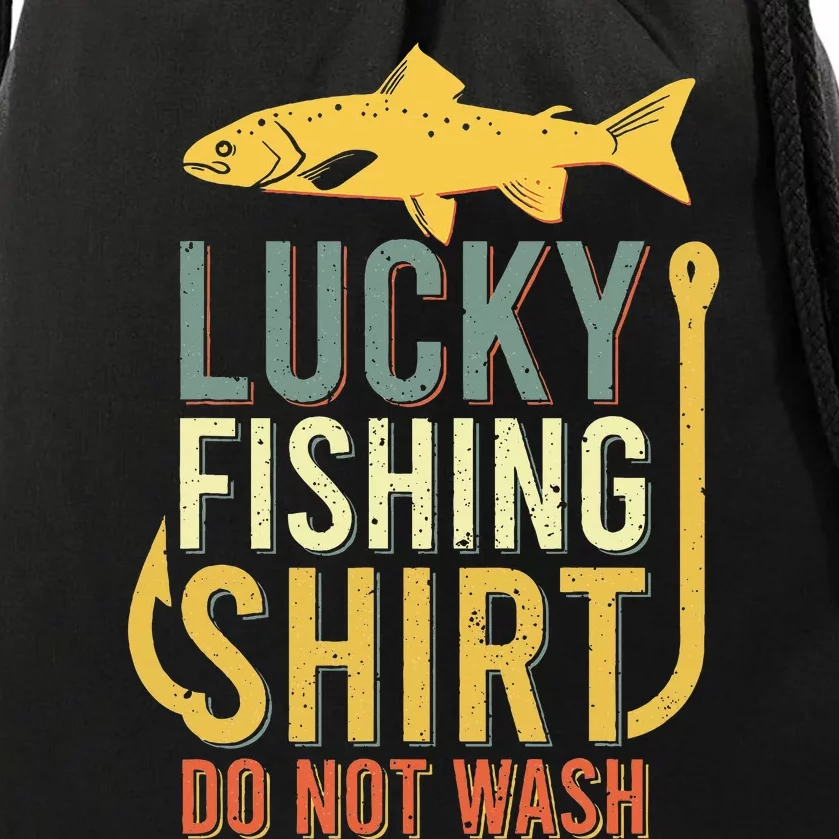 Lucky Fishing Drawstring Bag