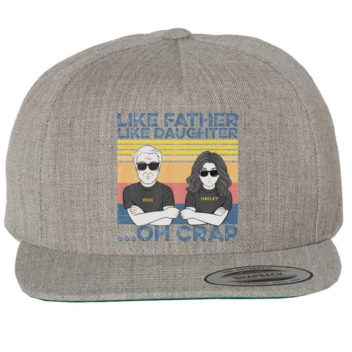 Like Father Like Daughter Wool Snapback Cap