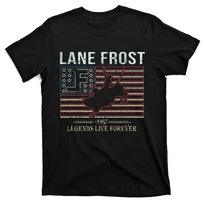 Lane Frost Legends Live Together Rodeo Lover T-Shirt