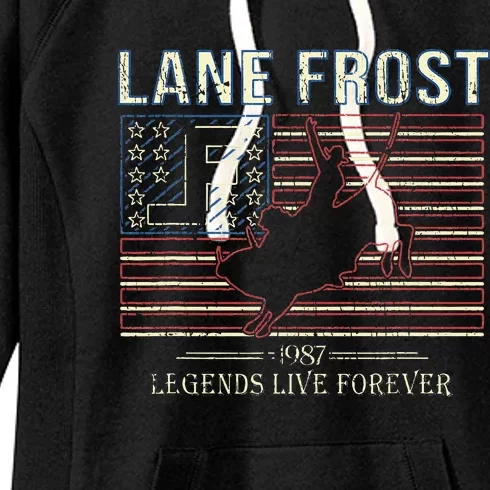 Lane Frost Legends Live Together Rodeo Lover Women's Fleece Hoodie