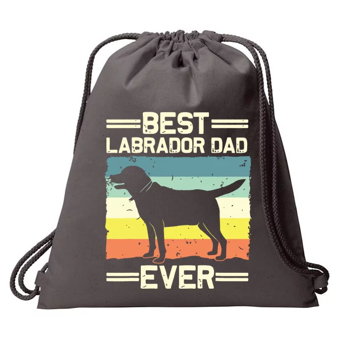 Labrador For Men Dad Black Lab Yellow Labrador Retriever Drawstring Bag