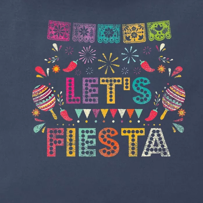 Lets Fiesta Mexico Zip Tote Bag