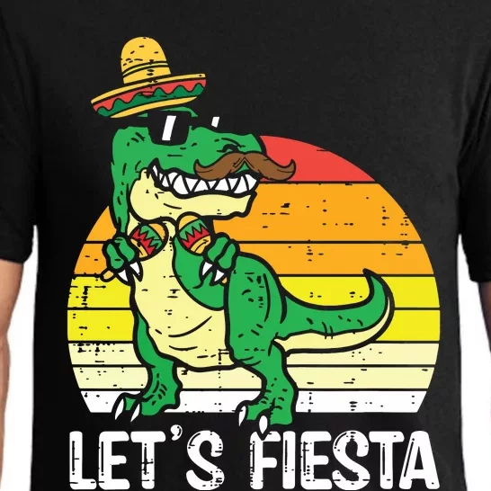 Lets Fiesta Mexican Dino Trex Cinco De Mayo Pajama Set