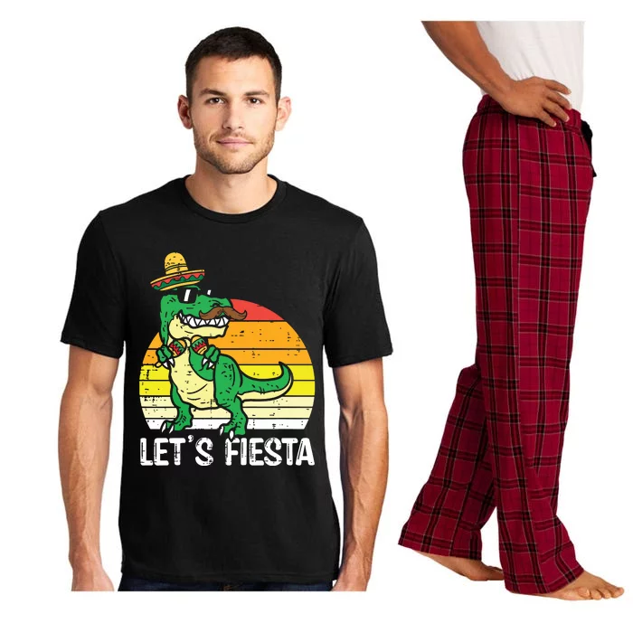 Lets Fiesta Mexican Dino Trex Cinco De Mayo Pajama Set