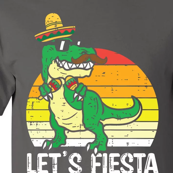 Lets Fiesta Mexican Dino Trex Cinco De Mayo Tall T-Shirt