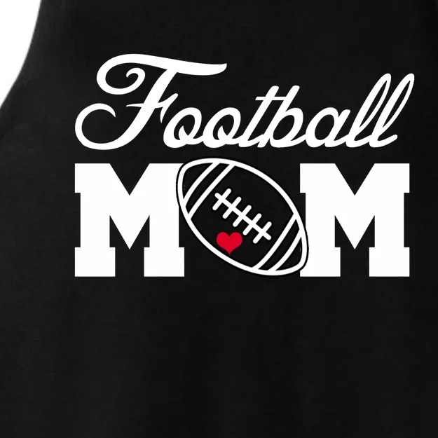 Love Football Mom Cute Gameday Ladies Tri-Blend Wicking Tank