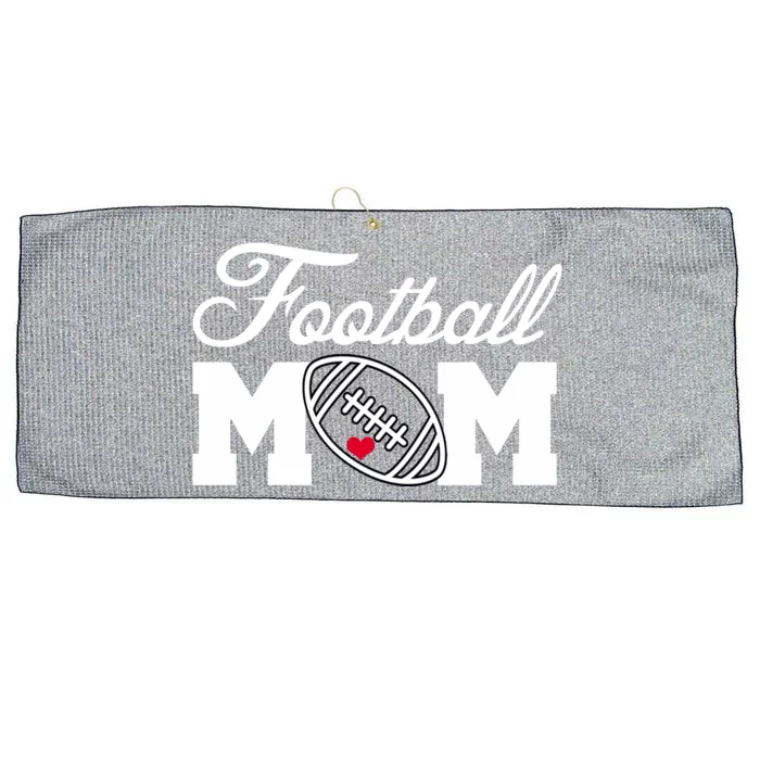 Love Football Mom Cute Gameday Large Microfiber Waffle Golf Towel