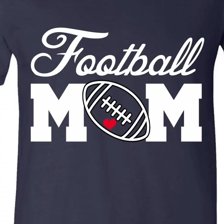 Love Football Mom Cute Gameday V-Neck T-Shirt