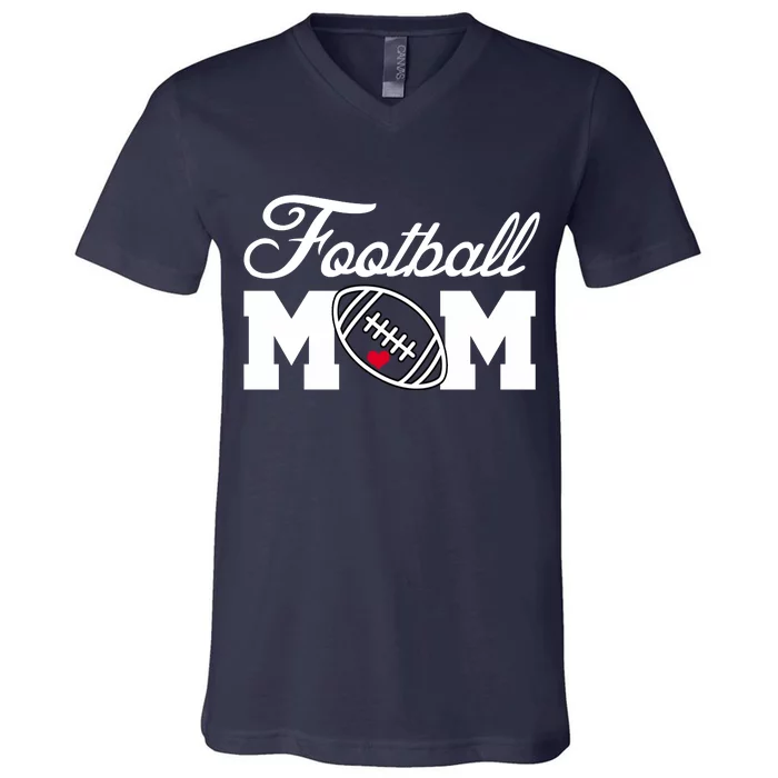 Love Football Mom Cute Gameday V-Neck T-Shirt