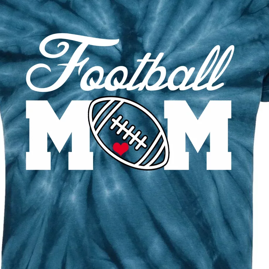 Love Football Mom Cute Gameday Kids Tie-Dye T-Shirt