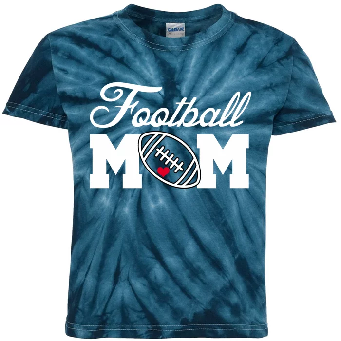 Love Football Mom Cute Gameday Kids Tie-Dye T-Shirt