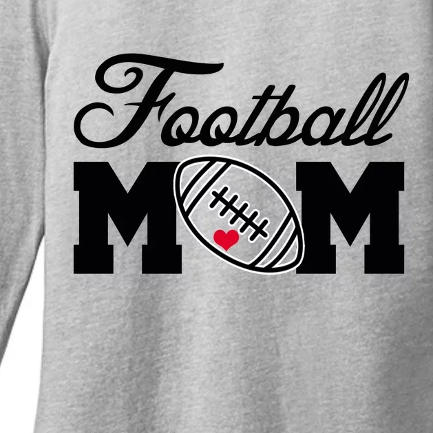 Love Football Mom Cute Gameday Womens CVC Long Sleeve Shirt