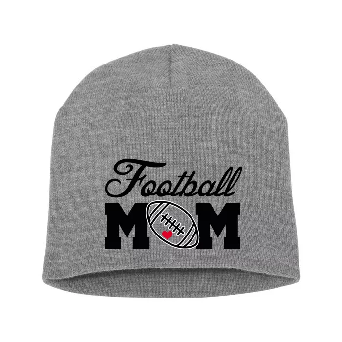 Love Football Mom Cute Gameday Short Acrylic Beanie