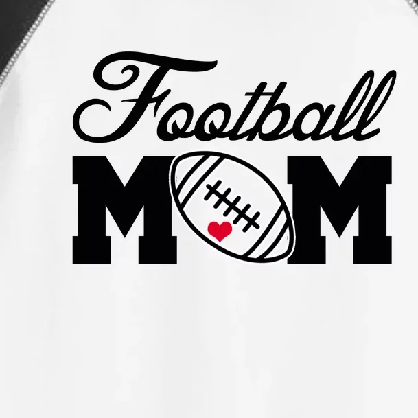 Love Football Mom Cute Gameday Toddler Fine Jersey T-Shirt