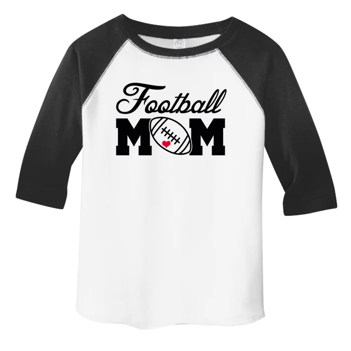 Love Football Mom Cute Gameday Toddler Fine Jersey T-Shirt