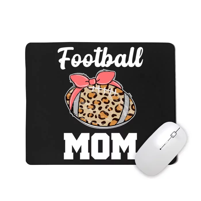 Leopard Football Mom Cute Gift Mousepad